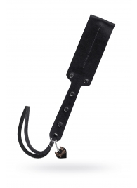 Черный кожаный пэддл - 32 см. - Pecado - купить с доставкой в Находке