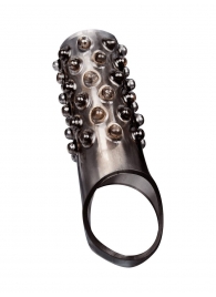 Дымчатая насадка на пенис с выпуклостями - 12 см. - Sex Expert - в Находке купить с доставкой