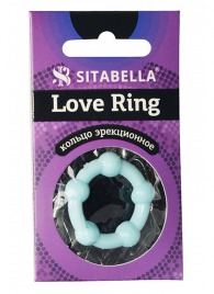 Цветное эрекционное кольцо Love Ring с бусинами - Sitabella - в Находке купить с доставкой
