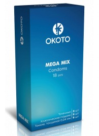 Презервативы OKOTO Mega Mix - 18 шт. - Sitabella - купить с доставкой в Находке