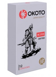 Точечные презервативы OKOTO Dotted - 12 шт. - Sitabella - купить с доставкой в Находке