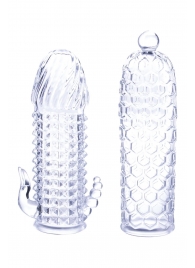 Набор из 2 прозрачных насадок на член Seductive Tickler Sleeves Set - NMC - в Находке купить с доставкой