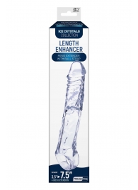 Прозрачная насадка-удлинитель Length Enhancer с подхватом - 22,3 см. - NMC - в Находке купить с доставкой
