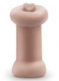 Телесный люминесцентный двусторонний мастурбатор Tasha - Blush Novelties - в Находке купить с доставкой