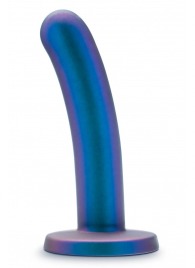 Синяя насадка с гладкой поверхностью Surrender 5.75 Inch Intermediate Pegging Dildo - 14,6 см. - Blush Novelties - купить с доставкой в Находке