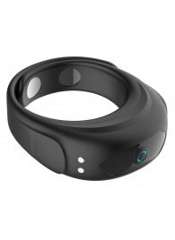 Черное эрекционное виброкольцо на ремешках - Boys of Toys - в Находке купить с доставкой