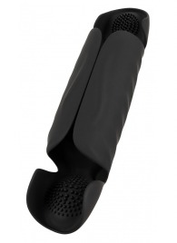 Черный вибромастурбатор с трехточечной стимуляцией Penis Trainer with 3 Point Stimulation - Orion - в Находке купить с доставкой