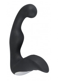 Черный перезаряжаемый стимулятор простаты с вибрацией - 14,6 см. - Orion - в Находке купить с доставкой