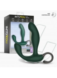 Зеленый вибромассажёр простаты Greeny - 12,8 см. - Intoyou - в Находке купить с доставкой