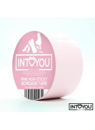 Розовый скотч для фиксации Non-Sticky Bondage Tape - 15 м. - Intoyou - купить с доставкой в Находке