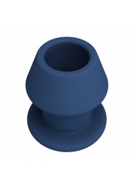 Синяя анальная пробка с открытым каналом - 8,7 см. - Baile