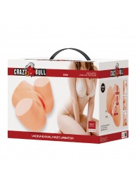 Телесный мастурбатор Liora с 2 любовными тоннелями - Baile - в Находке купить с доставкой