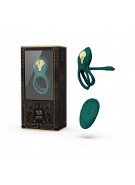 Зеленое эрекционное виброкольцо Bayek с пультом ДУ - Zalo - в Находке купить с доставкой