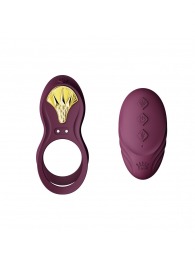 Фиолетовое эрекционное виброкольцо Bayek с пультом ДУ - Zalo - в Находке купить с доставкой
