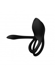 Черное эрекционное виброкольцо Bayek с пультом ДУ - Zalo - в Находке купить с доставкой