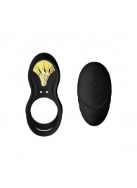 Черное эрекционное виброкольцо Bayek с пультом ДУ - Zalo - в Находке купить с доставкой