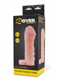 Фаллическая удлиняющая насадка с кольцом для фиксации - 16 см. - ToyFa - в Находке купить с доставкой