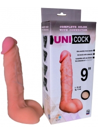 Фаллическая насадка Харнесс UNICOCK 9  - 24 см. - LOVETOY (А-Полимер) - купить с доставкой в Находке
