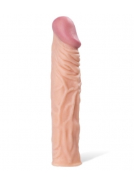 Насадка с ярко выраженной головкой и рельефным стволом - 19 см. - A-toys - в Находке купить с доставкой