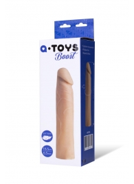 Реалистичная насадка с ярко выраженной головкой - 16,5 см. - A-toys - в Находке купить с доставкой