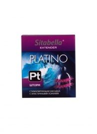 Стимулирующая насадка со спиралью из усиков Platino  Шторм - Sitabella - купить с доставкой в Находке