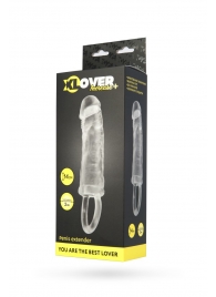 Прозрачная насадка с петлёй для фиксации - 14 см. - ToyFa - в Находке купить с доставкой