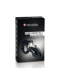 Пояс верности с электростимуляцией Mystim Pubic Enemy No1 Black Edition - MyStim - купить с доставкой в Находке