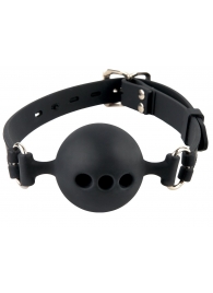 Силиконовый кляп-шар с отверстиями для дыхания Silicone Breathable Ball Gag Small - Pipedream - купить с доставкой в Находке