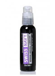 Возбуждающий гель-лубрикант на водной основе Sensual Arousal Lubricant - 59 мл. - Swiss navy - купить с доставкой в Находке