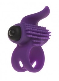 Эрекционное кольцо с подхватом мошонки и стимуляцией клитора Bullet Lastic Ring - Adrien Lastic - в Находке купить с доставкой