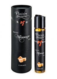 Массажное масло с ароматом карамели Huile de Massage Gourmande Caramel - 59 мл. - Plaisir Secret - купить с доставкой в Находке