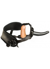 Женский страпон с вагинальной пробкой Woman Strap - 12 см. - LOVETOY (А-Полимер) - купить с доставкой в Находке