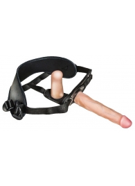 Женский страпон с вагинальной пробкой Woman Strap - 18 см. - LOVETOY (А-Полимер) - купить с доставкой в Находке