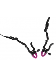 Трусики с зажимами для половых губ и бусинками для массажа промежности - Orion - купить с доставкой в Находке