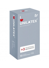 Презервативы с точками Unilatex Dotted - 12 шт. + 3 шт. в подарок - Unilatex - купить с доставкой в Находке