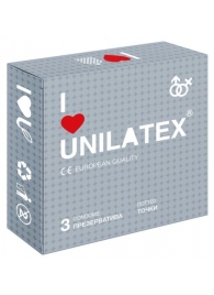 Презервативы с точками Unilatex Dotted - 3 шт. - Unilatex - купить с доставкой в Находке