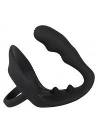 Эрекционное кольцо с подхватом мошонки и анальным отростком для воздействия на простату - Orion - в Находке купить с доставкой