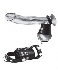 Кольцо на член и мошонку Cock Ring With 2  Ball Stretcher And Optional Weight Ring - BlueLine - в Находке купить с доставкой
