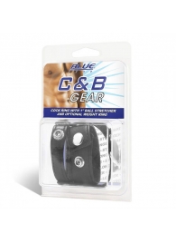 Утяжка для мошонки и пениса Cock Ring With 1  Ball Stretcher And Optional Weight Ring - BlueLine - купить с доставкой в Находке