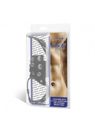 Утяжка на пенис и мошонку Cock Ring With 1.5  Ball Stretcher And Optional Weight Ring - BlueLine - купить с доставкой в Находке
