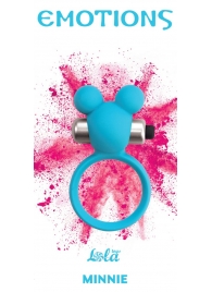 Голубое эрекционное виброколечко Emotions Minnie Breeze - Lola Games - в Находке купить с доставкой