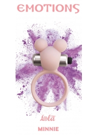 Розовое эрекционное виброколечко Emotions Minnie Light pink - Lola Games - в Находке купить с доставкой