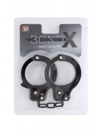 Чёрные наручники из листового металла BONDX METAL CUFFS BLACK - Dream Toys - купить с доставкой в Находке