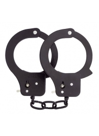 Чёрные наручники из листового металла BONDX METAL CUFFS BLACK - Dream Toys - купить с доставкой в Находке