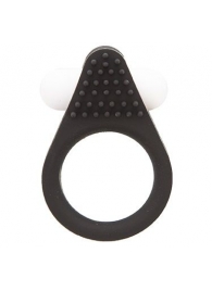 Чёрное эрекционное кольцо LIT-UP SILICONE STIMU RING 1 BLACK - Dream Toys - в Находке купить с доставкой