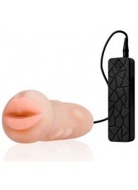 Мастурбатор-ротик с вибрацией REALSTUFF VIBRATING MASTURBATOR MOUTH - Dream Toys - в Находке купить с доставкой