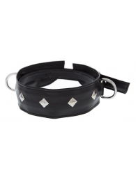 Полиуретановый ошейник с пуклями и D-кольцами Collar with Studs - Blush Novelties - купить с доставкой в Находке