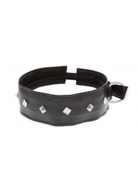 Полиуретановый ошейник с пуклями Collar with Studs - Blush Novelties - купить с доставкой в Находке