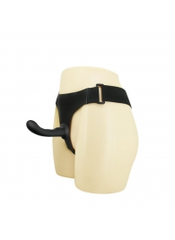 Страпон с изогнутой головкой Ultra Harness Curvy Dildo - 15,8 см. - Baile - купить с доставкой в Находке