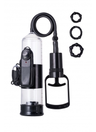 Вакуумная помпа A-toys с вибропулей и эрекционными кольцами - A-toys - в Находке купить с доставкой